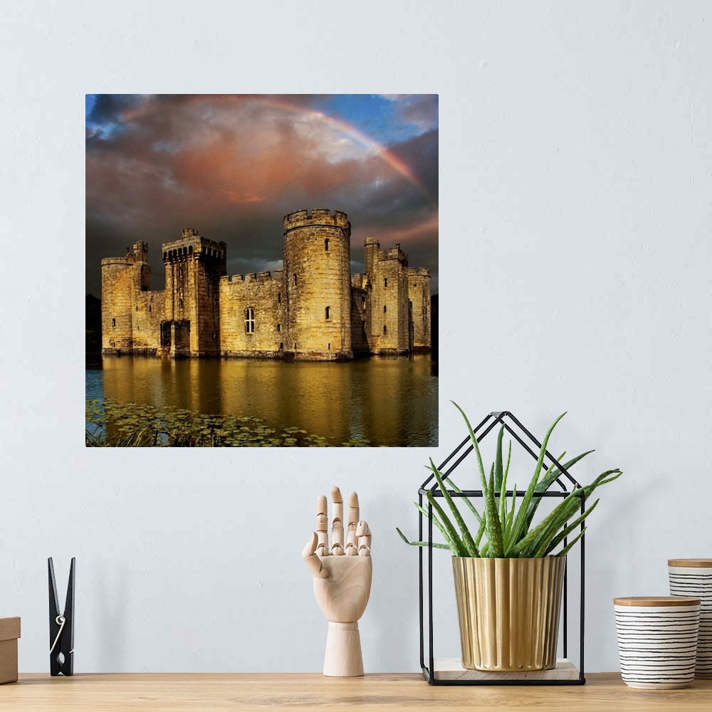 A bohemian room featuring Moods over Bodiam