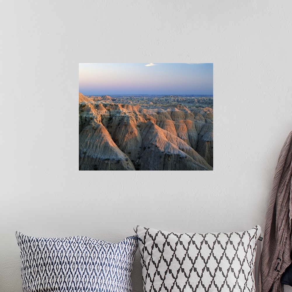 A bohemian room featuring Badlands rock formations, Sage Creek Wilderness Area, South Dakota