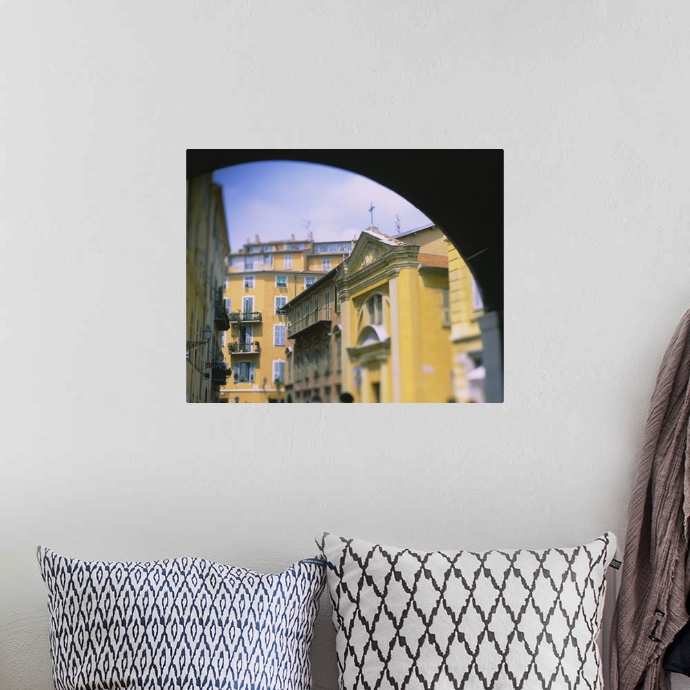 A bohemian room featuring Buildings in a city, Nice, Cote dAzur, France
