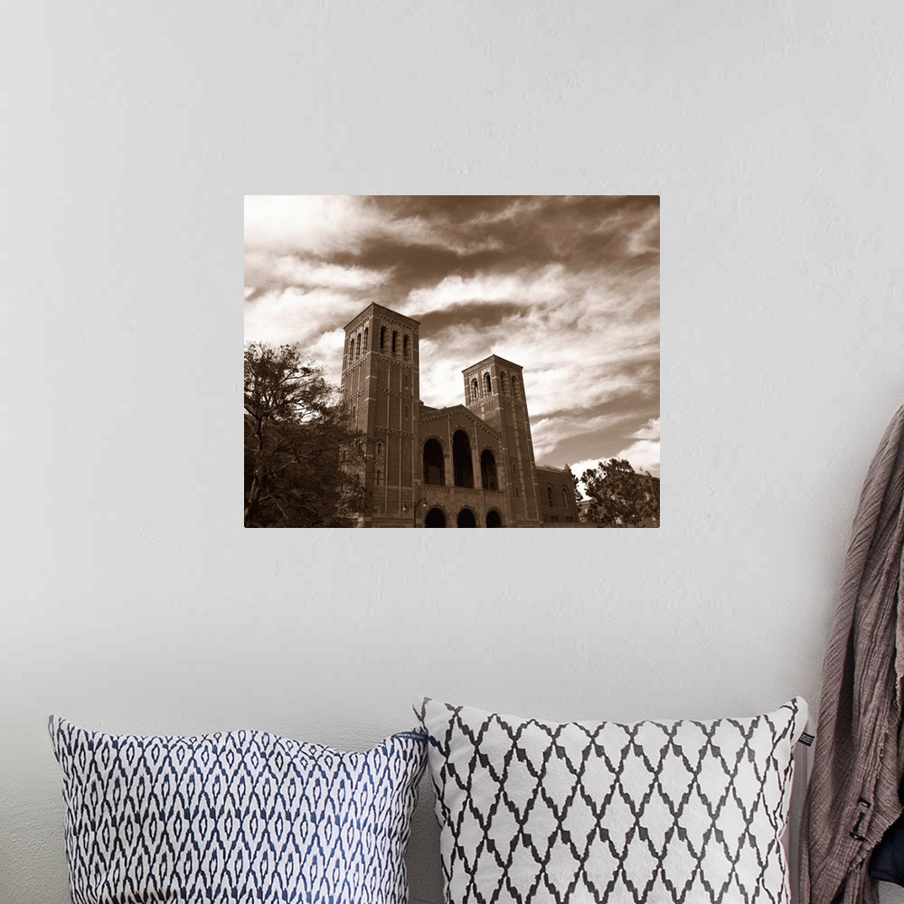 A bohemian room featuring Clouds over the Royce Hall, UCLA, California