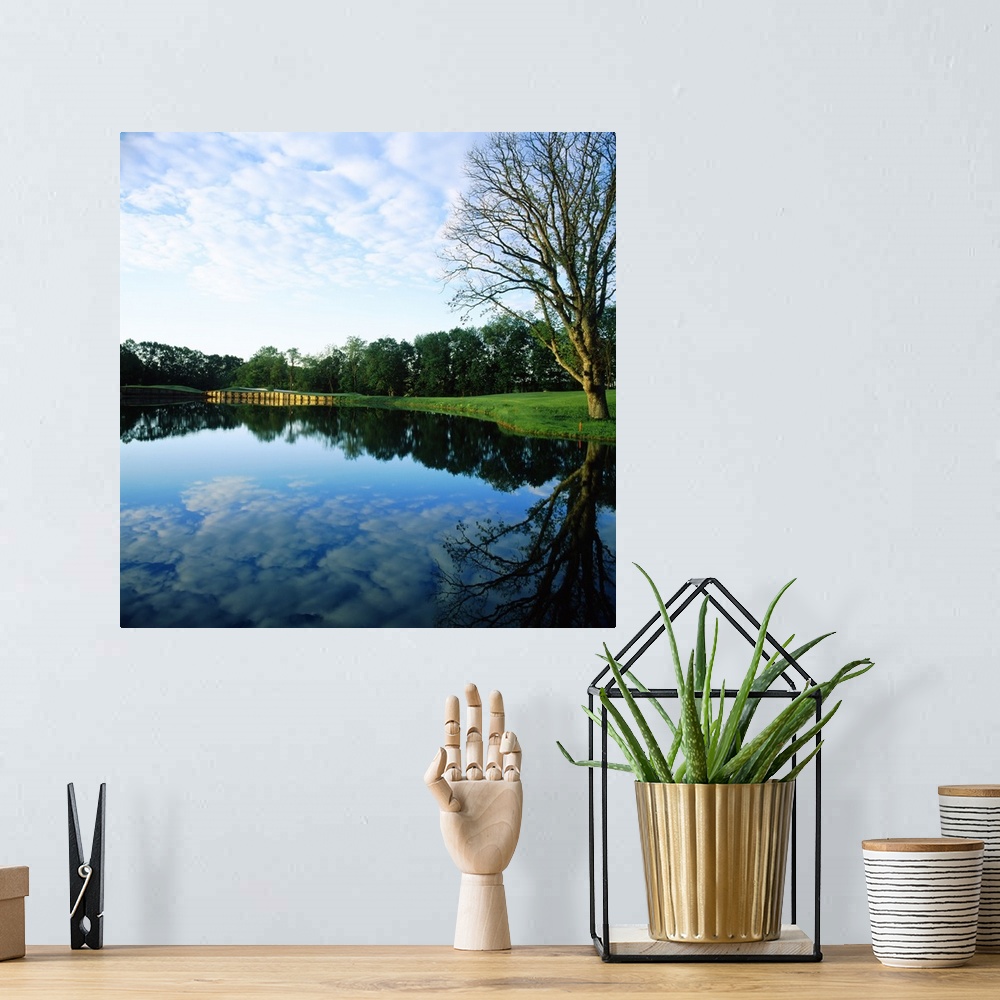 A bohemian room featuring Reflection of clouds on water, Greystone Golf Course, White Hall, Maryland