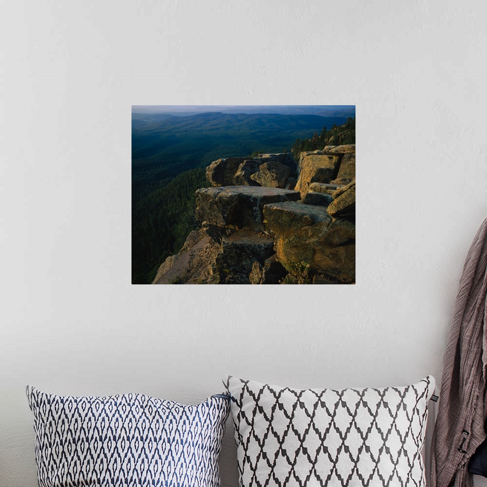 A bohemian room featuring Rock formations at a plateau, Mogollon Plateau, Coconino National Forest, Colorado Plateau, Arizona