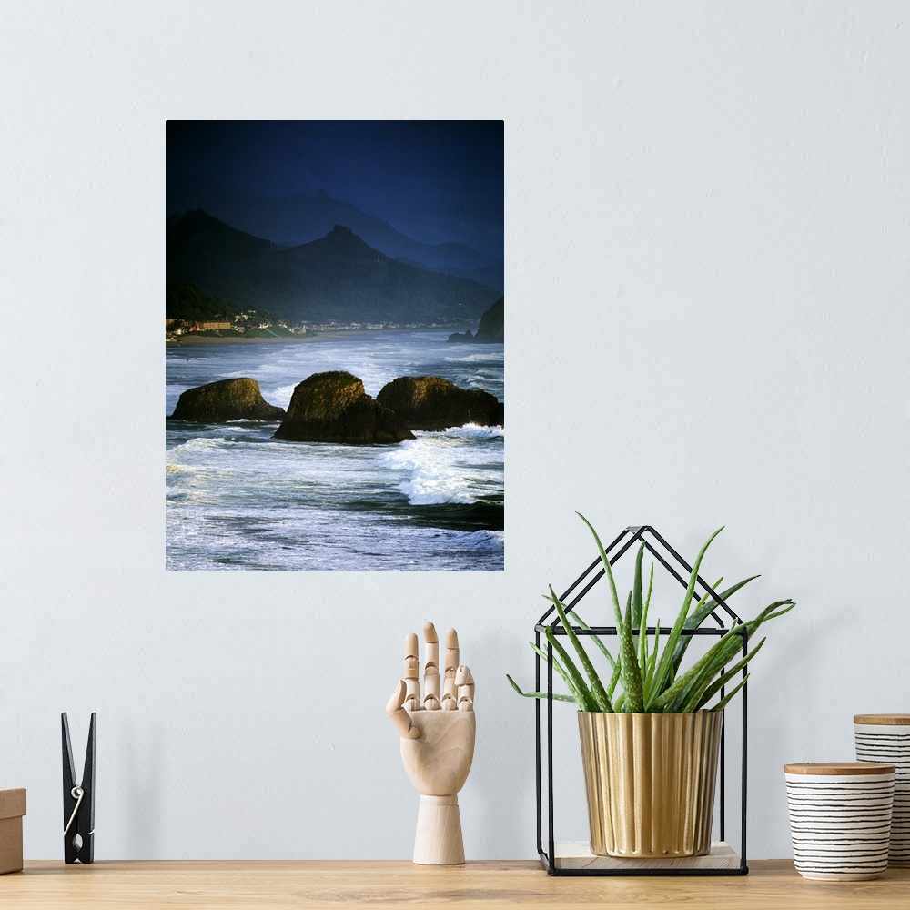 A bohemian room featuring View Of Storm Over Cannon Beach From Ecola State Park