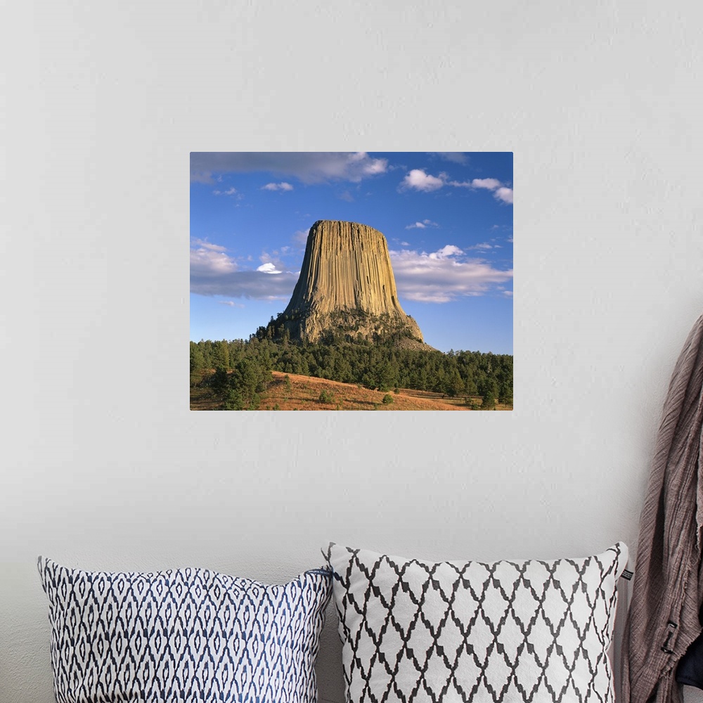 A bohemian room featuring Wyoming, Devil's Tower National Monument, Panoramic view of the national monument