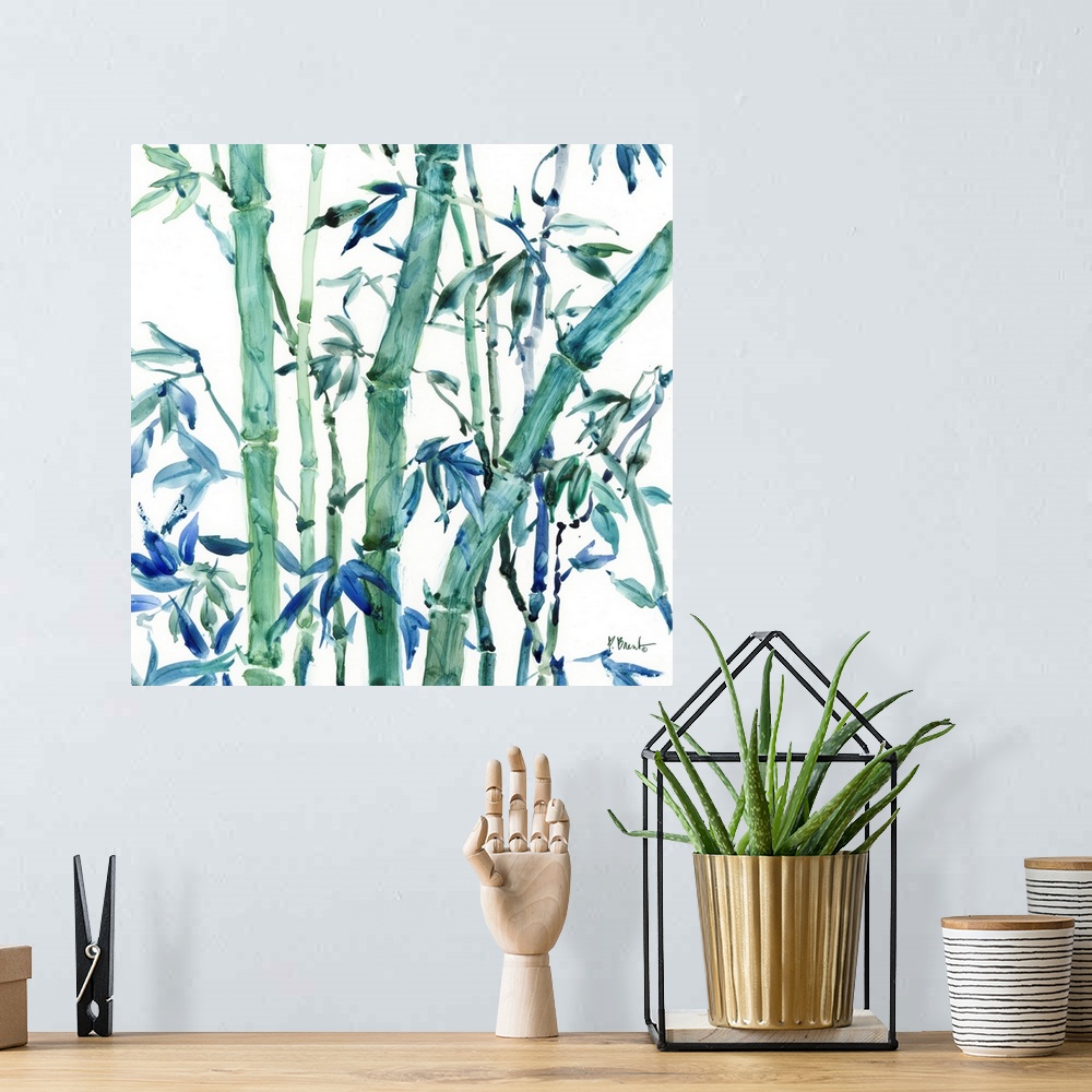 A bohemian room featuring Bamboo Grove II