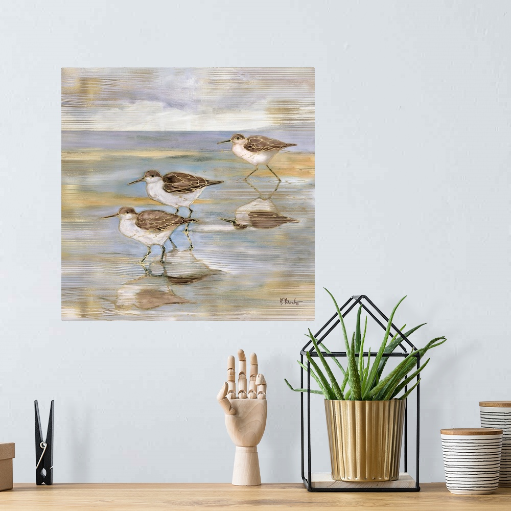 A bohemian room featuring Golden Sandpipers II