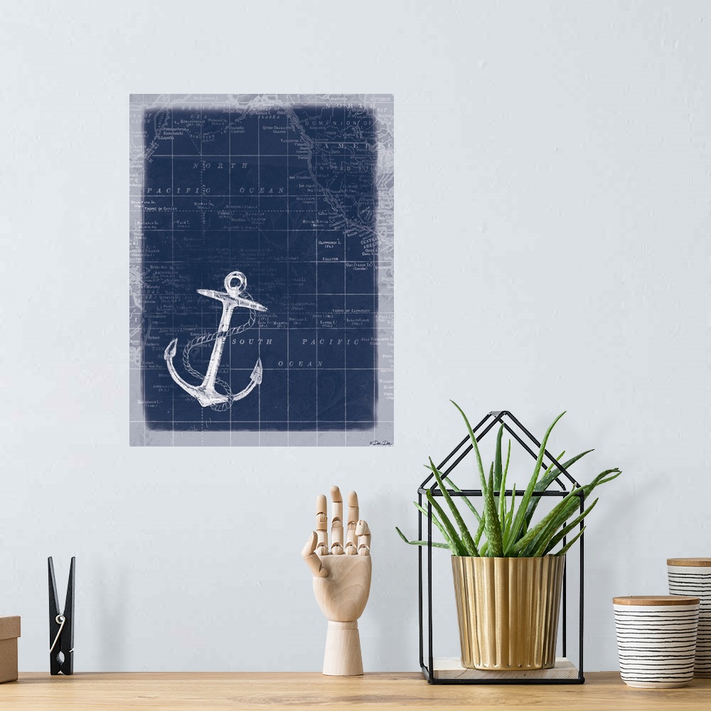 A bohemian room featuring Anchor Map