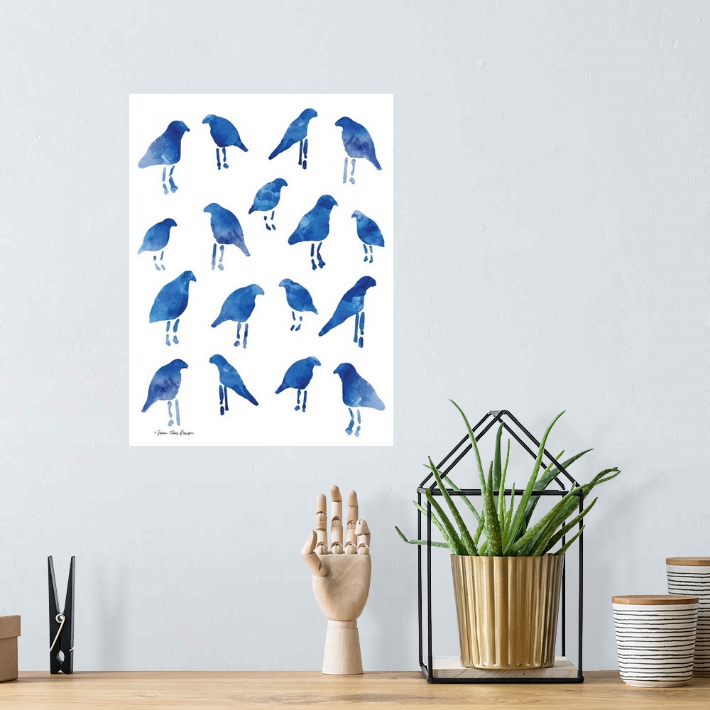 A bohemian room featuring Bleu Birds