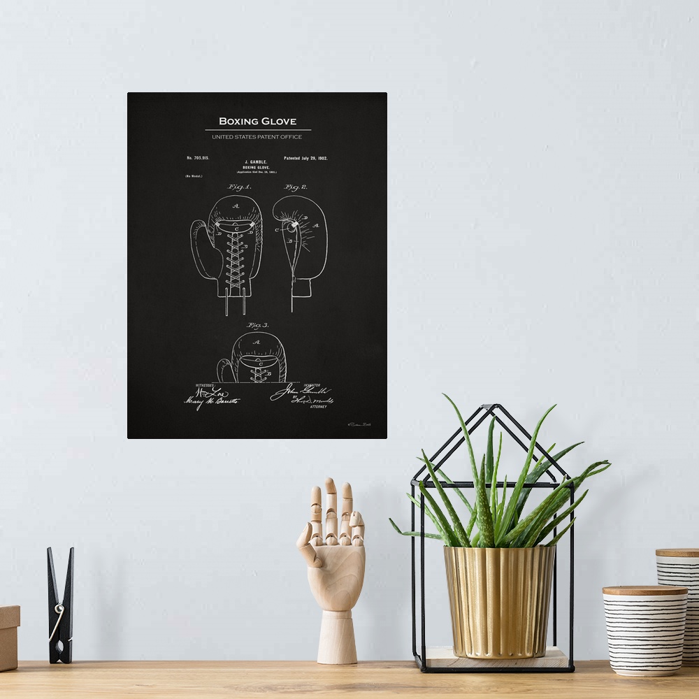 A bohemian room featuring Boxing Glove Patent