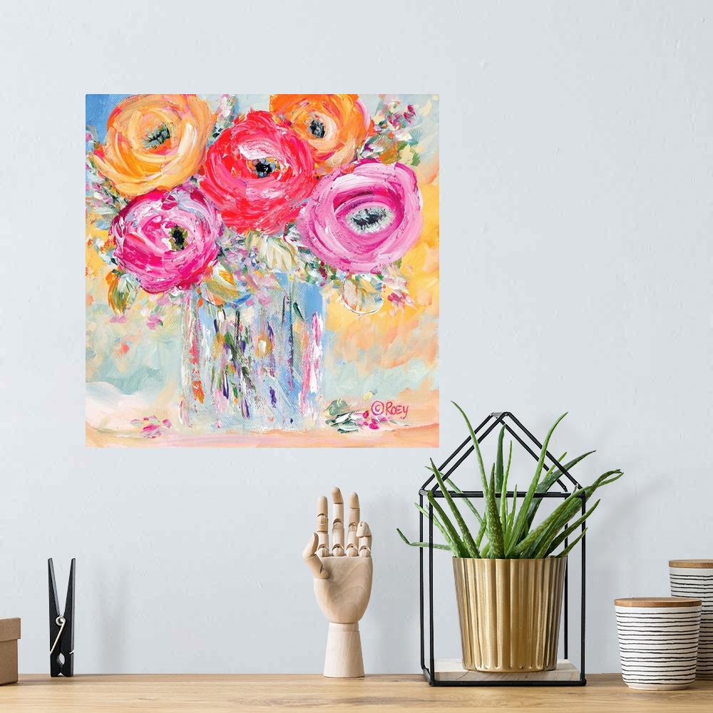 A bohemian room featuring Burst of Bloom