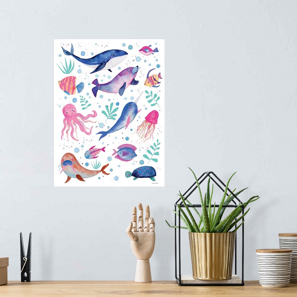 A bohemian room featuring Cute And Quirky Nautical Animals