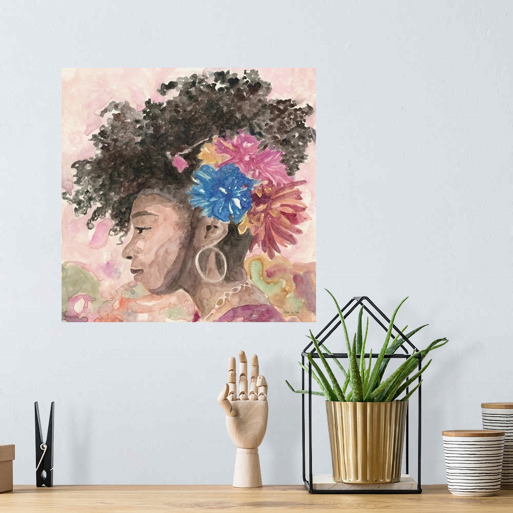 A bohemian room featuring Floral Crown 2