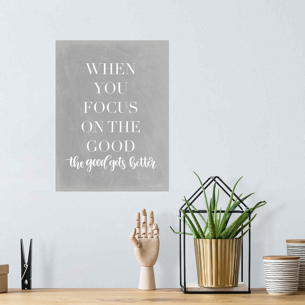 A bohemian room featuring Focus on the Good