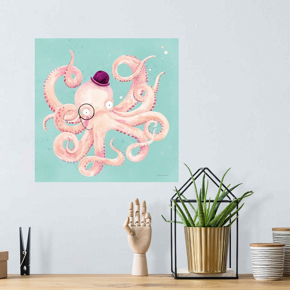 A bohemian room featuring Inquisitive Octopus