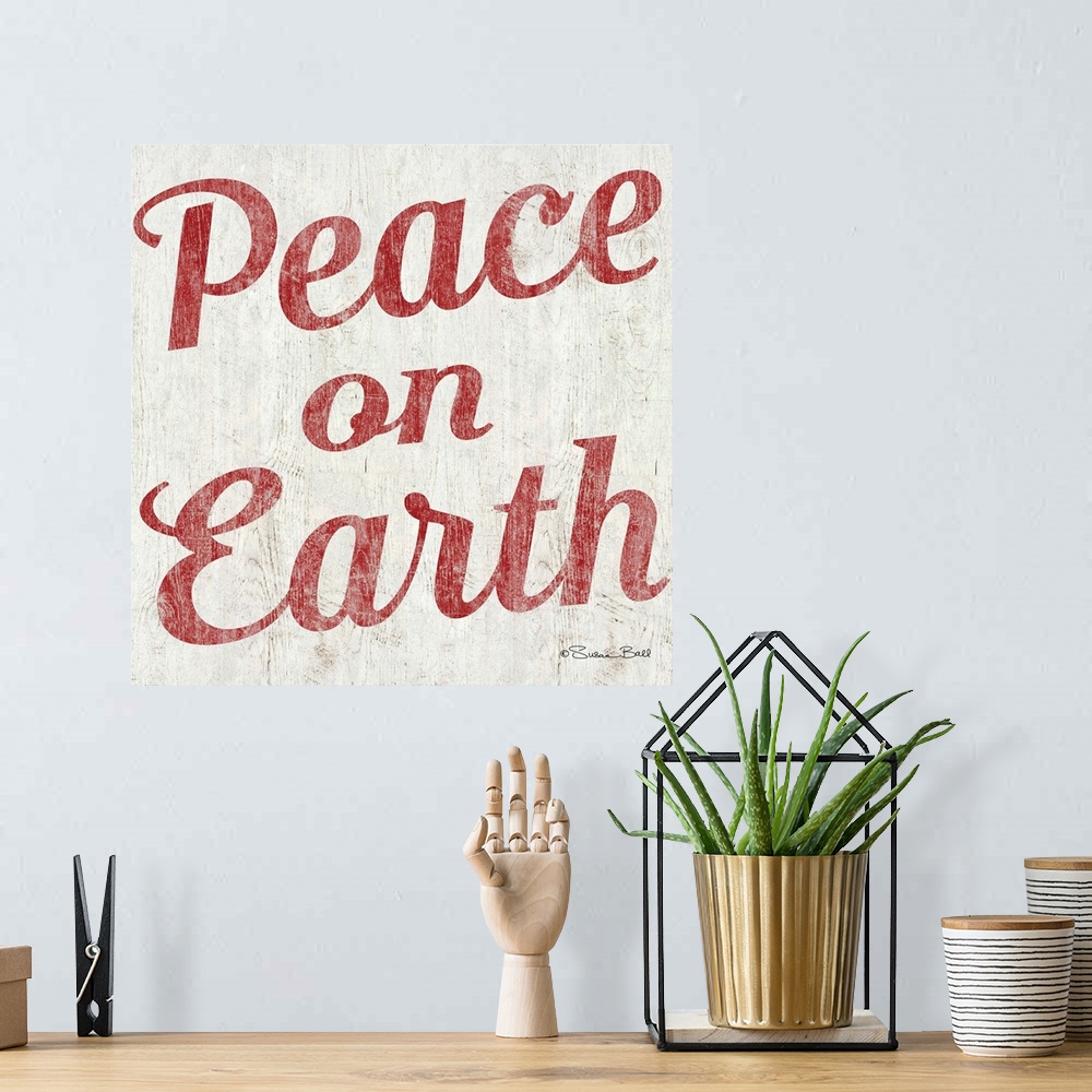 A bohemian room featuring Peace on Earth
