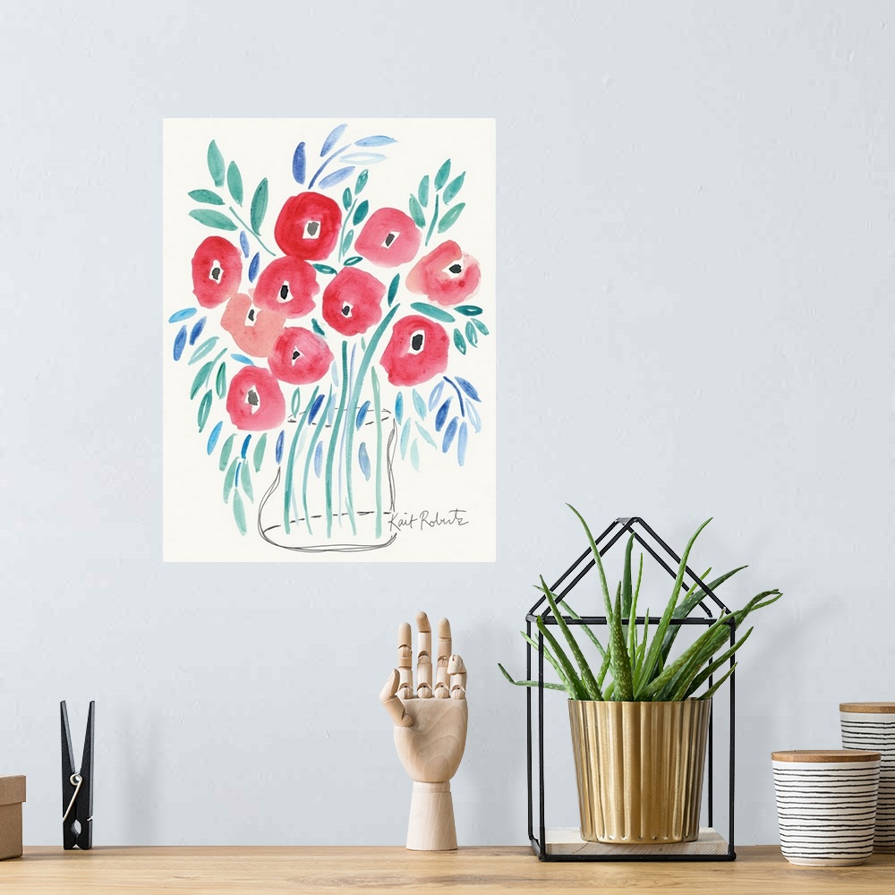 A bohemian room featuring Poppin' Poppies