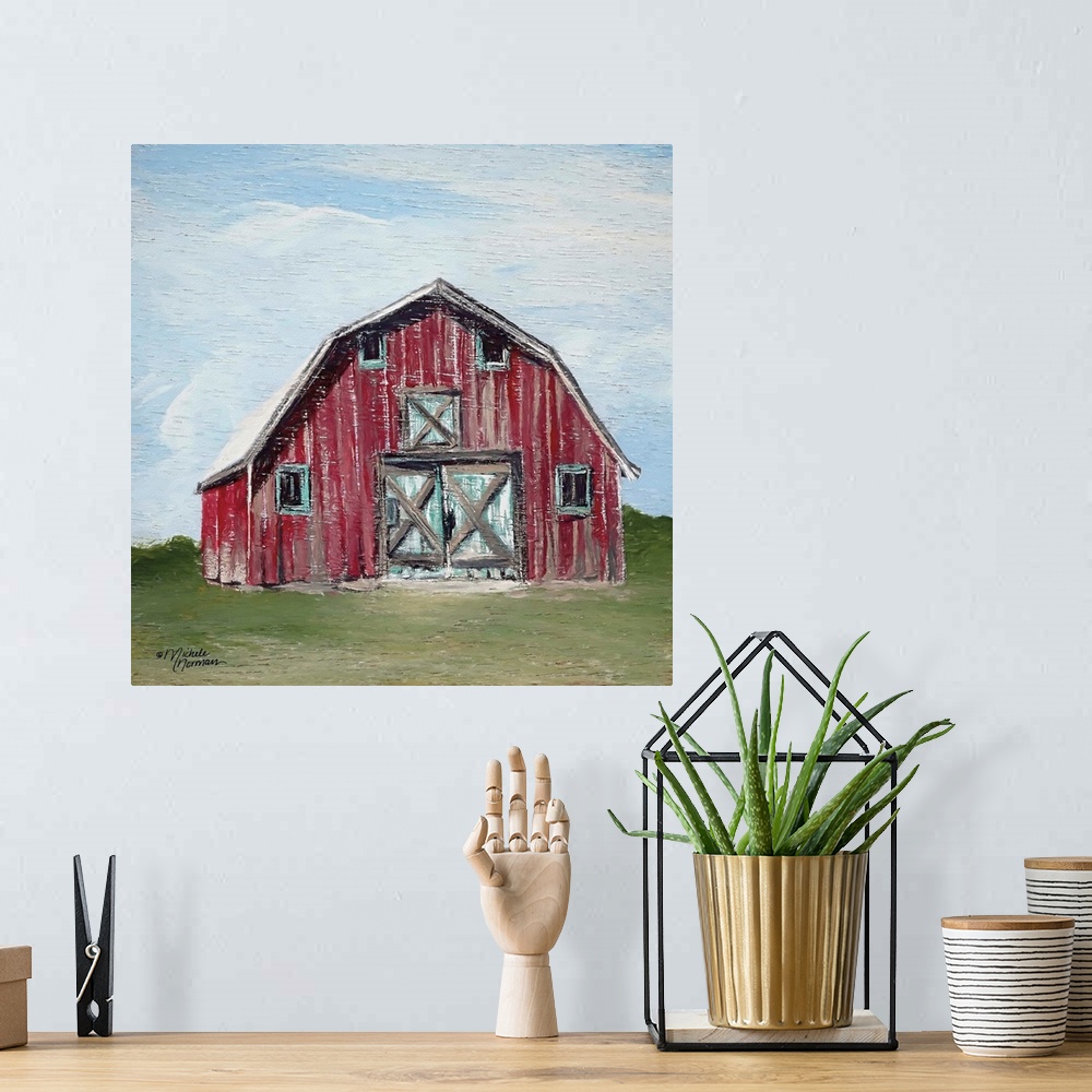 A bohemian room featuring Red Barn