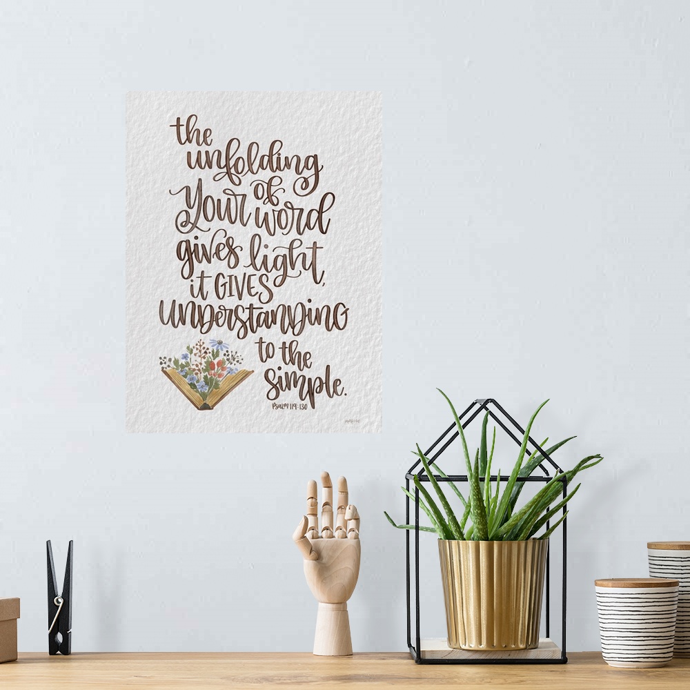 A bohemian room featuring Unfolding Of Your Word