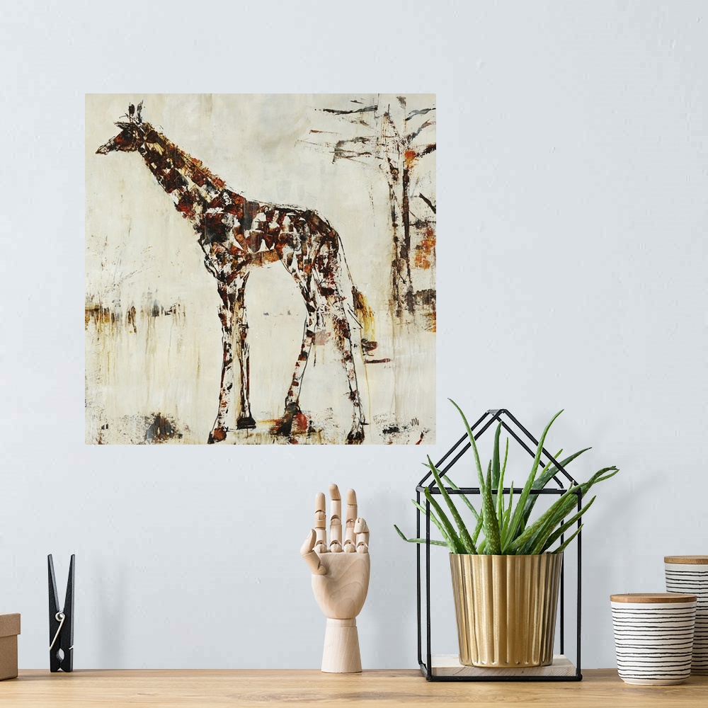 A bohemian room featuring Giraffe Attack