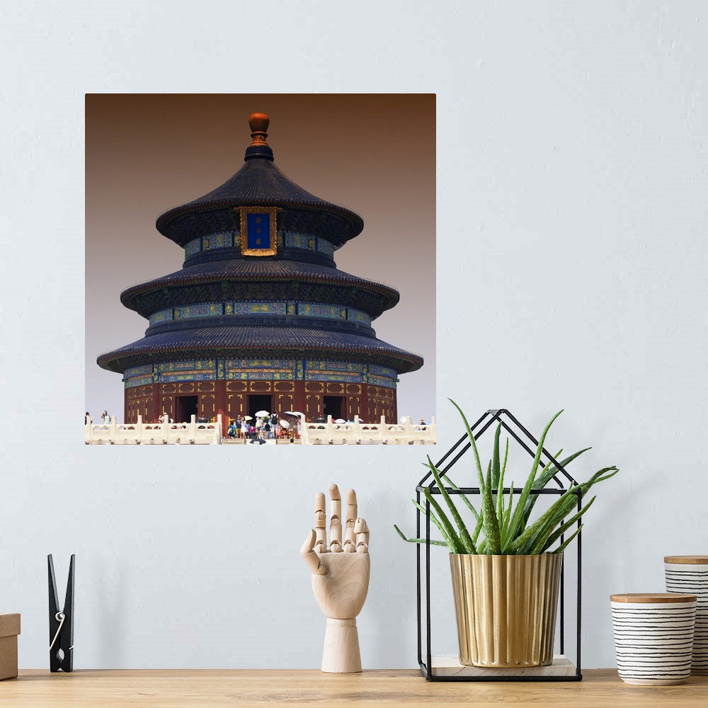 A bohemian room featuring Temple of Heaven, Beijing, China 10MKm2 Collection.