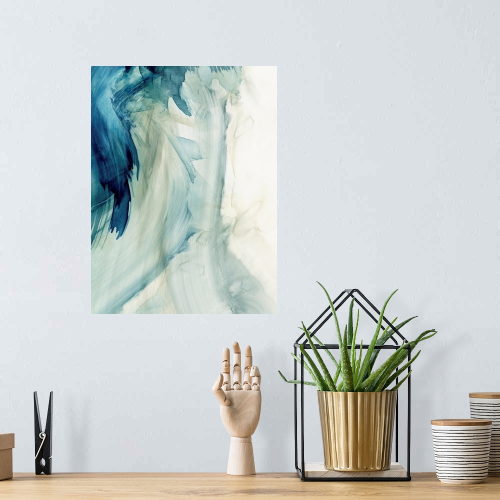 A bohemian room featuring Blue Implosion II