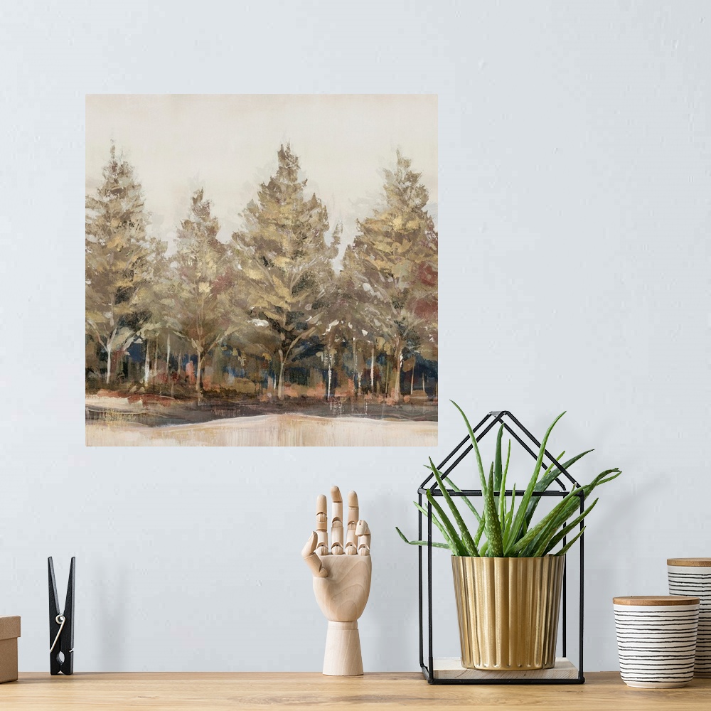 A bohemian room featuring Gold Forest II