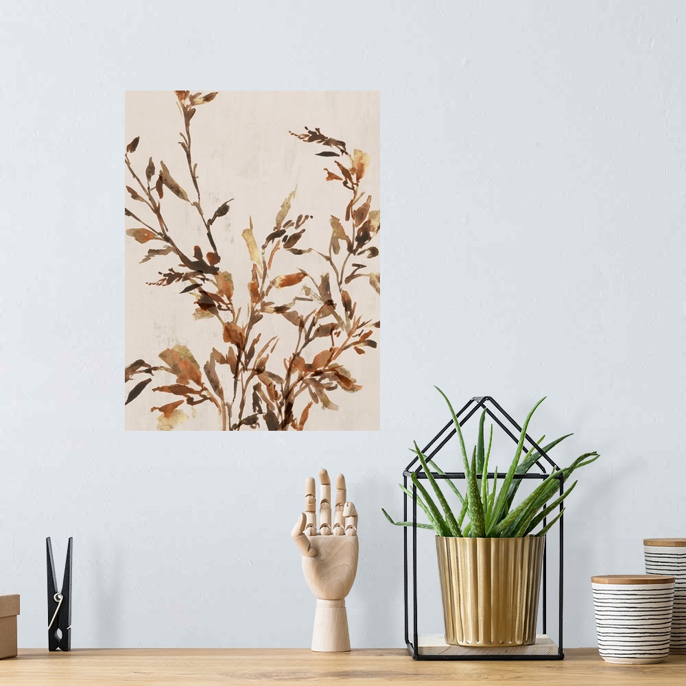 A bohemian room featuring Golden Frond I