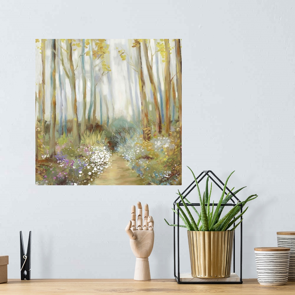 A bohemian room featuring Misty Trees
