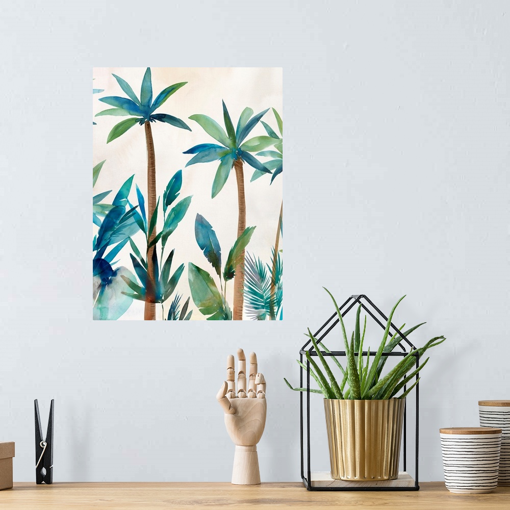A bohemian room featuring Palm Oasis II