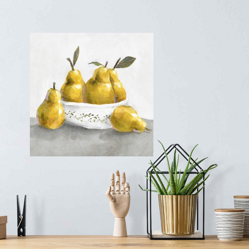 A bohemian room featuring Pears