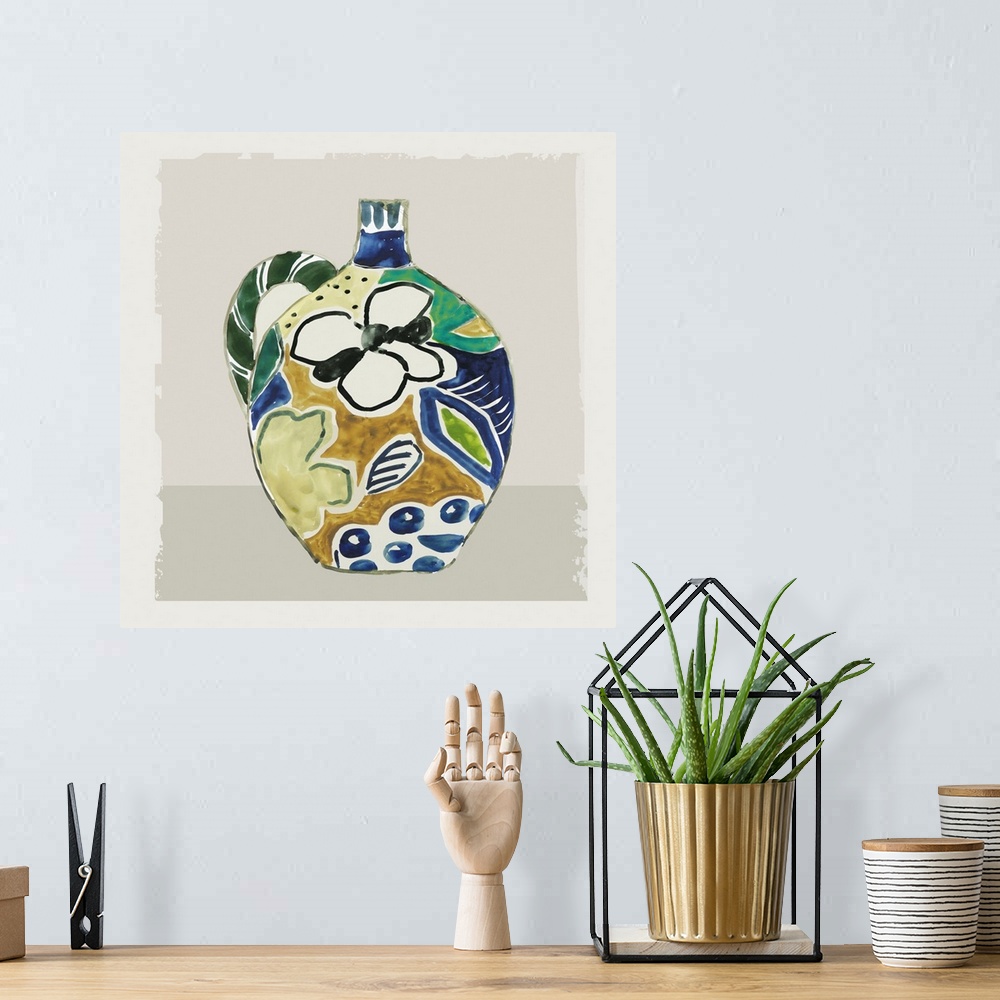A bohemian room featuring Picasso Vase I