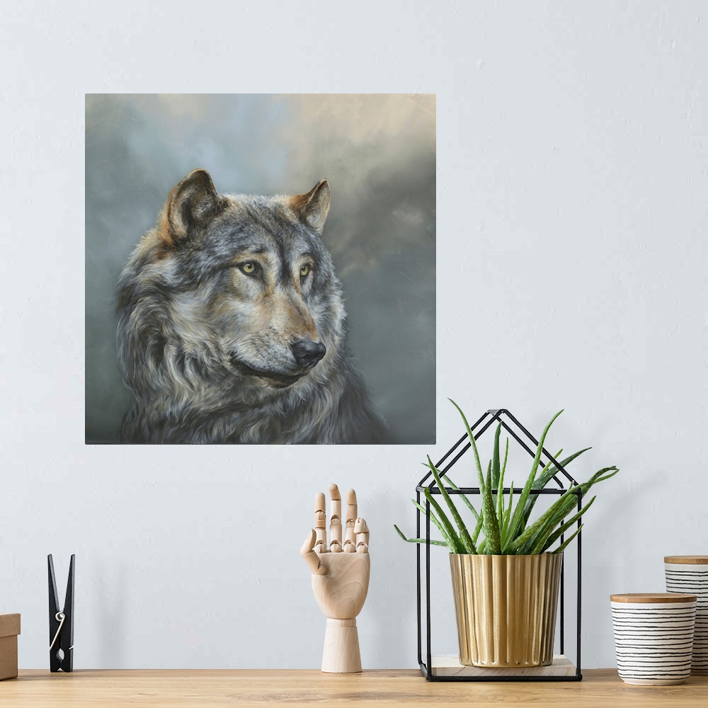 A bohemian room featuring Wistful Wolf