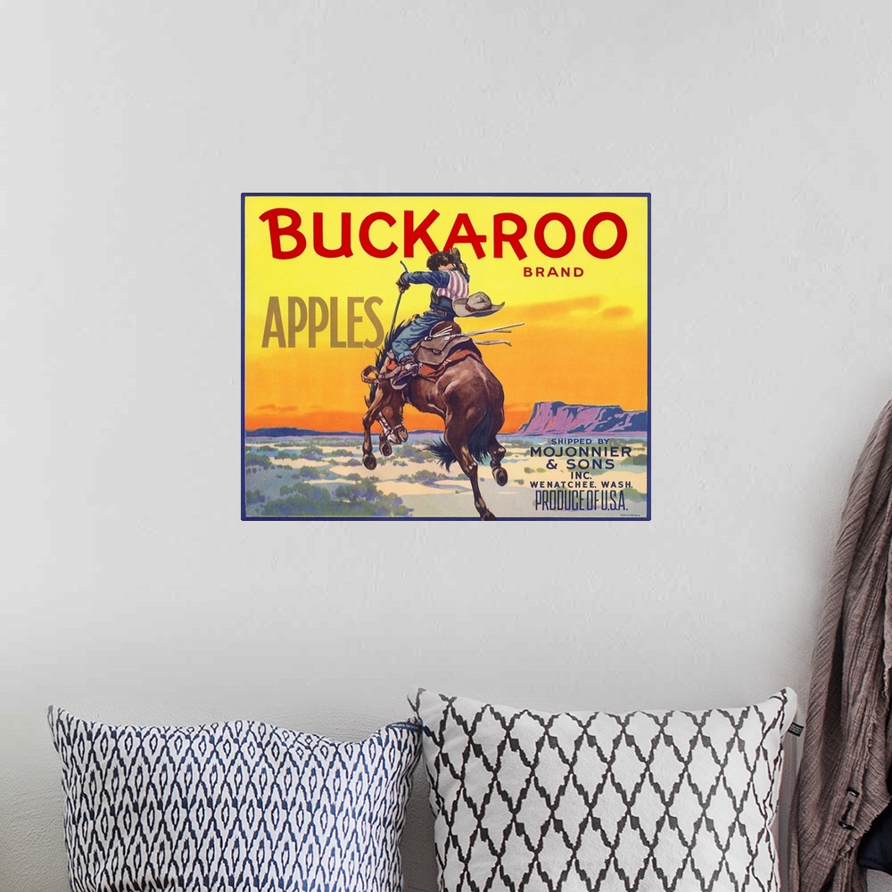 A bohemian room featuring Buckaroo Apples