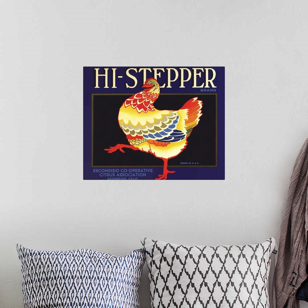 A bohemian room featuring Hi-Stepping Chicken