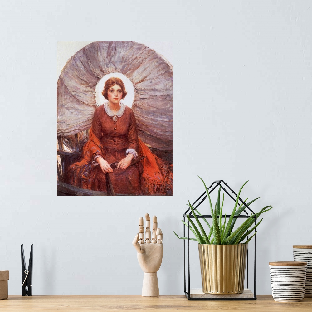 A bohemian room featuring Madonna of the Prairie