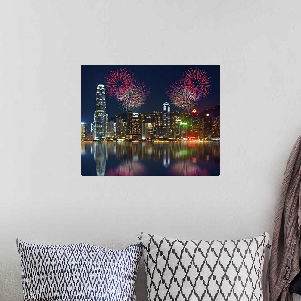 A bohemian room featuring Hong Kong Fireworks
