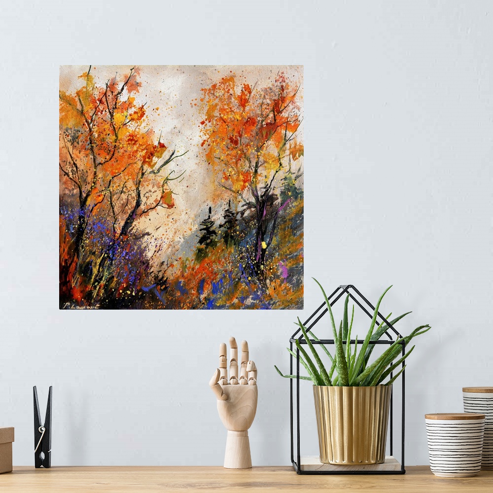 A bohemian room featuring Autumn In The Wood 44