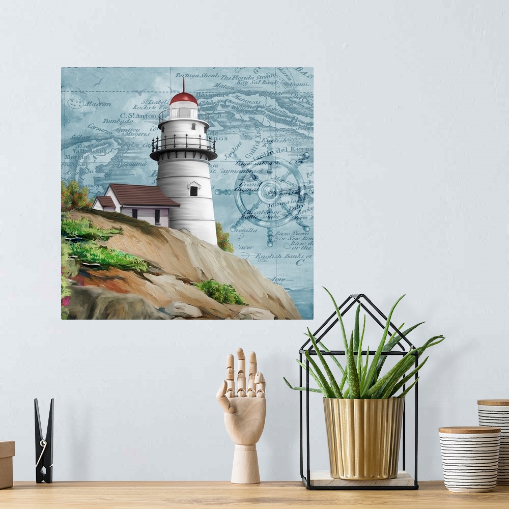 A bohemian room featuring Lighthouse V