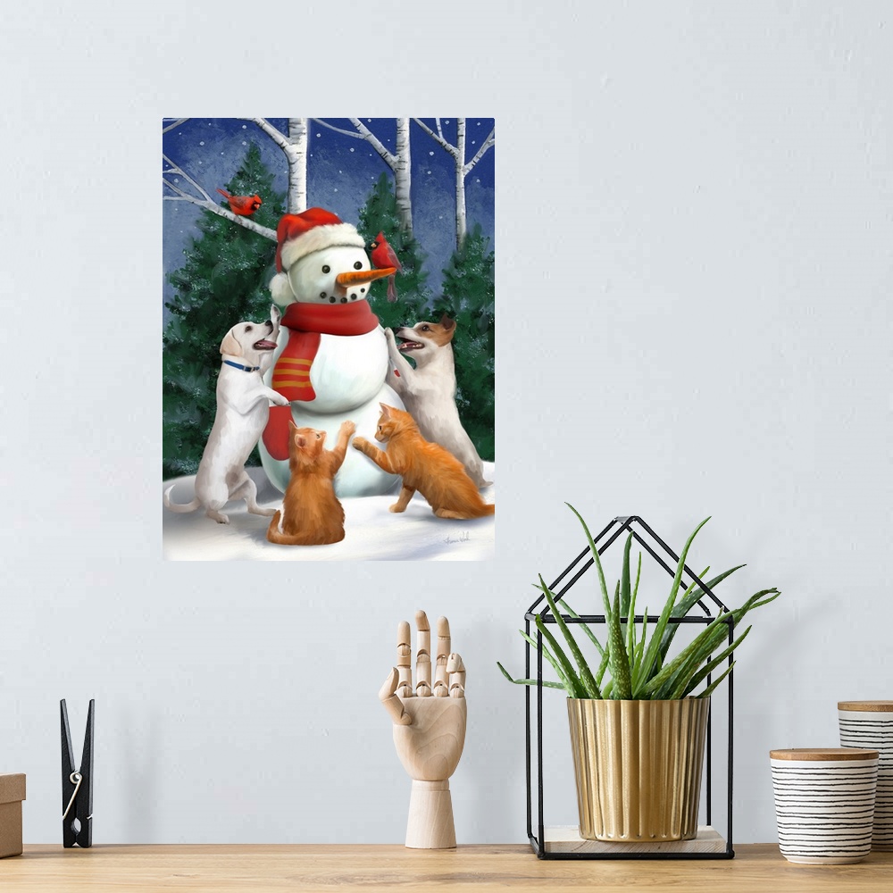 A bohemian room featuring Making Snowmen