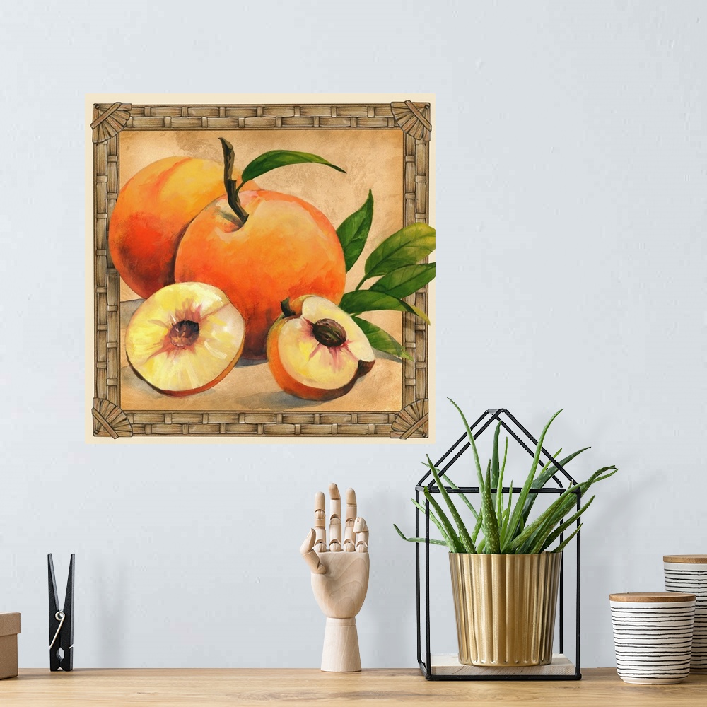 A bohemian room featuring Peaches