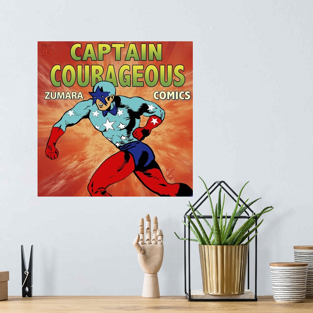 A bohemian room featuring Captain Courageous Red