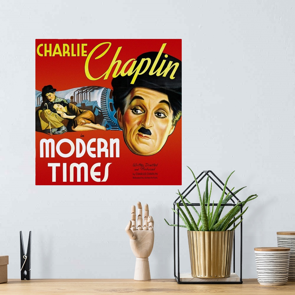 A bohemian room featuring Charlie Chaplin Modern Times 3