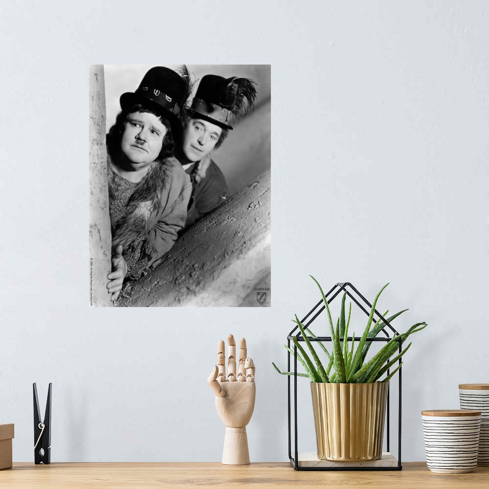 A bohemian room featuring Laurel and Hardy B&W Tree