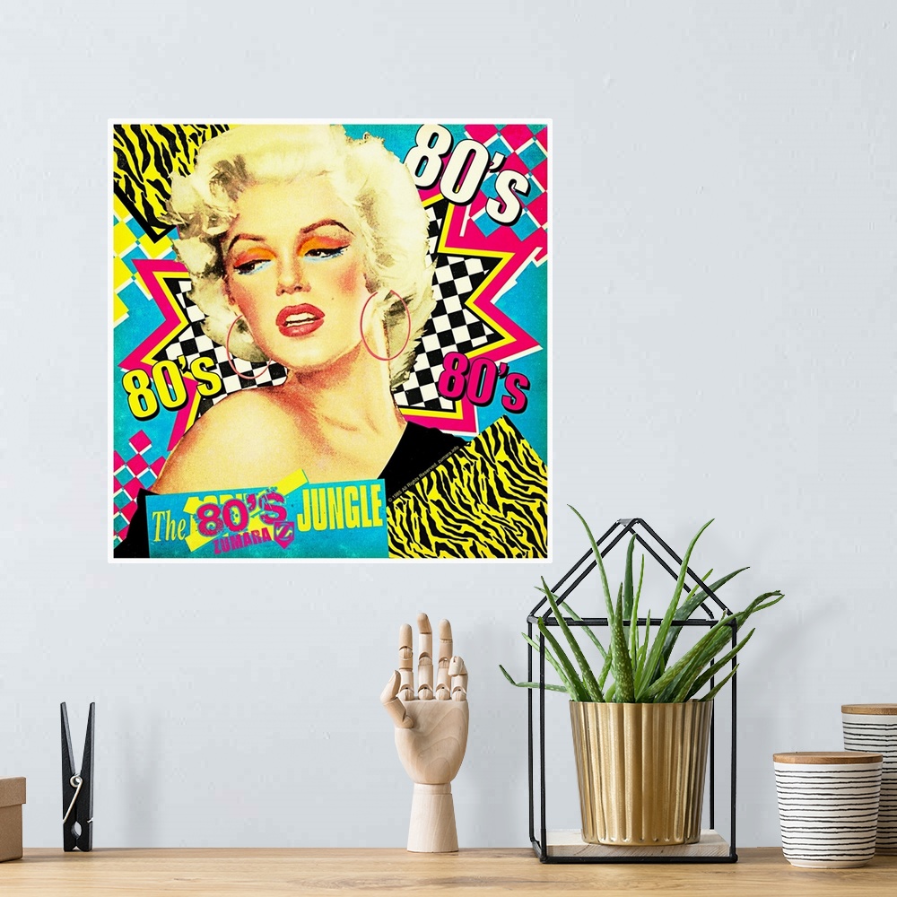 A bohemian room featuring Marilyn Monroe 80s Jungle 2