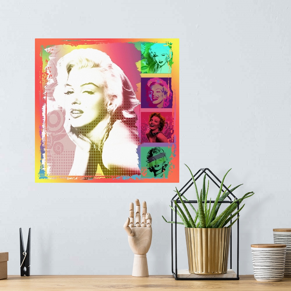 A bohemian room featuring Marilyn Monroe Five in One