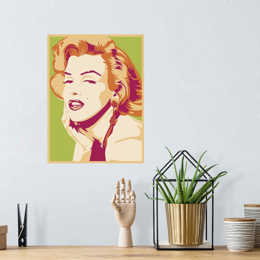 A bohemian room featuring Marilyn Monroe Psychedelic