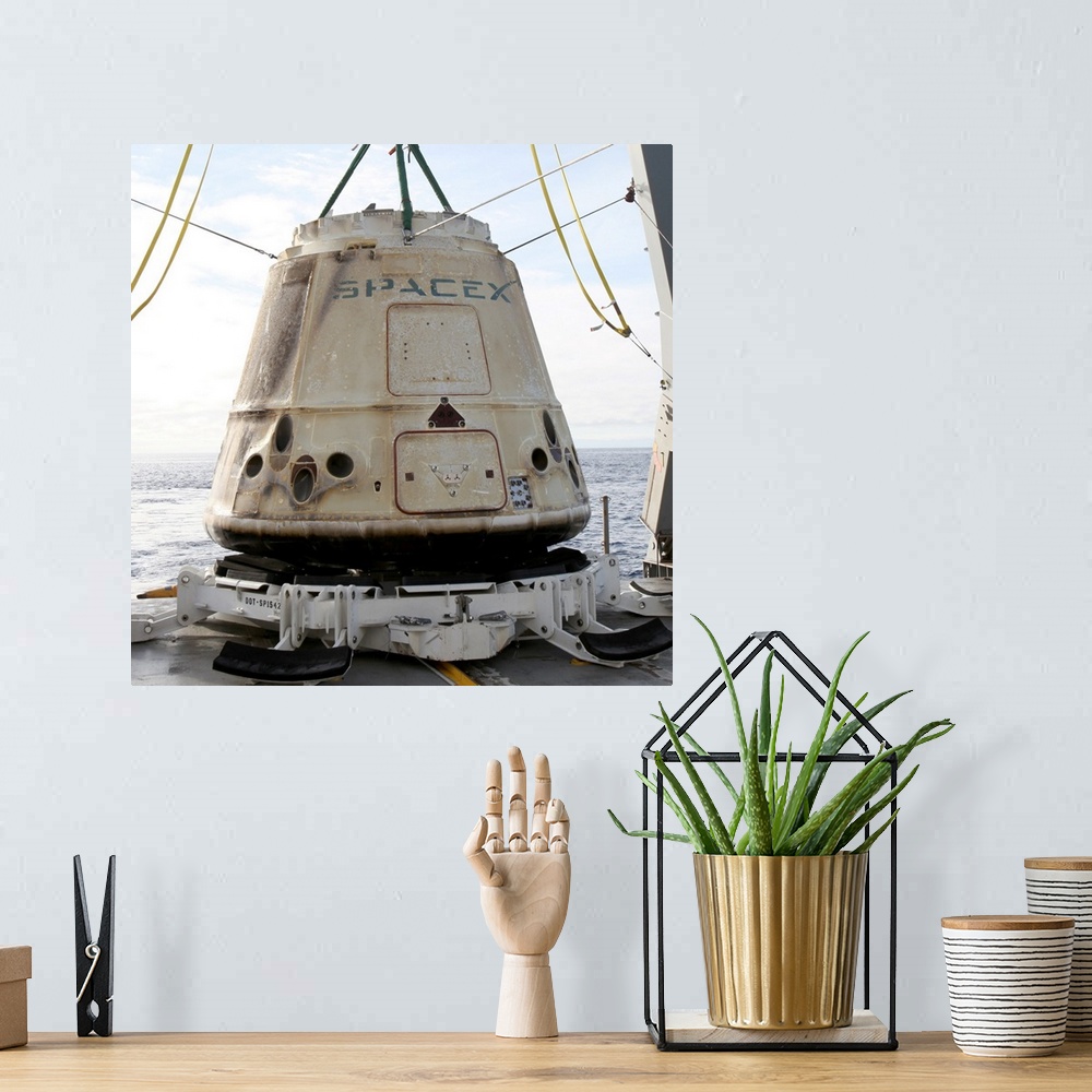 A bohemian room featuring At 9:39 am ET on February 19, 2017, SpaceX's Falcon 9 rocket, carrying the Dragon spacecraft, lif...