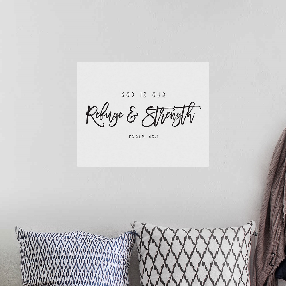 A bohemian room featuring Handlettered Bible verse reading You have filled my heart with greater joy.