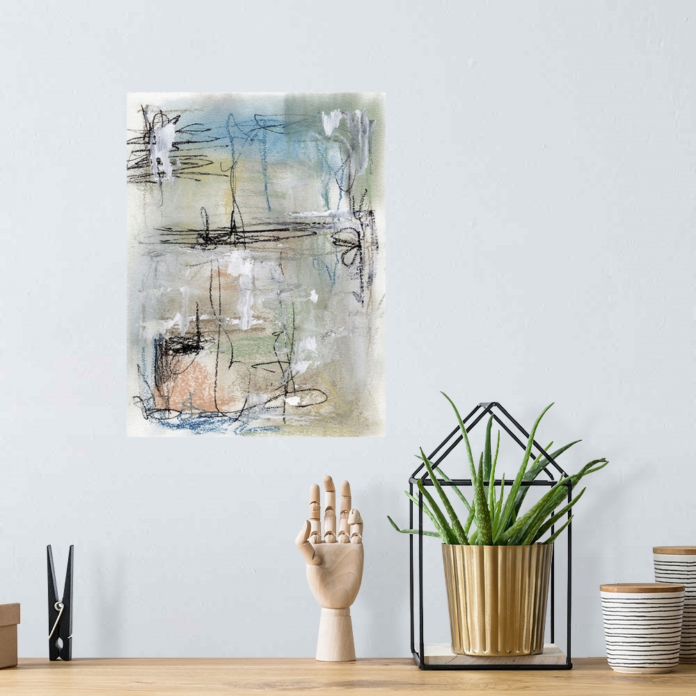 A bohemian room featuring Chalky Abstract