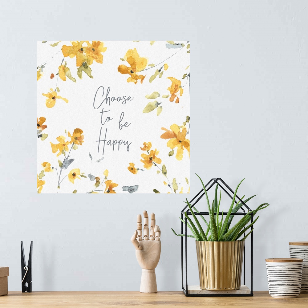 A bohemian room featuring Happy Yellow 20